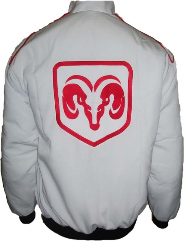 DODGE Racing Jacket in Weiß