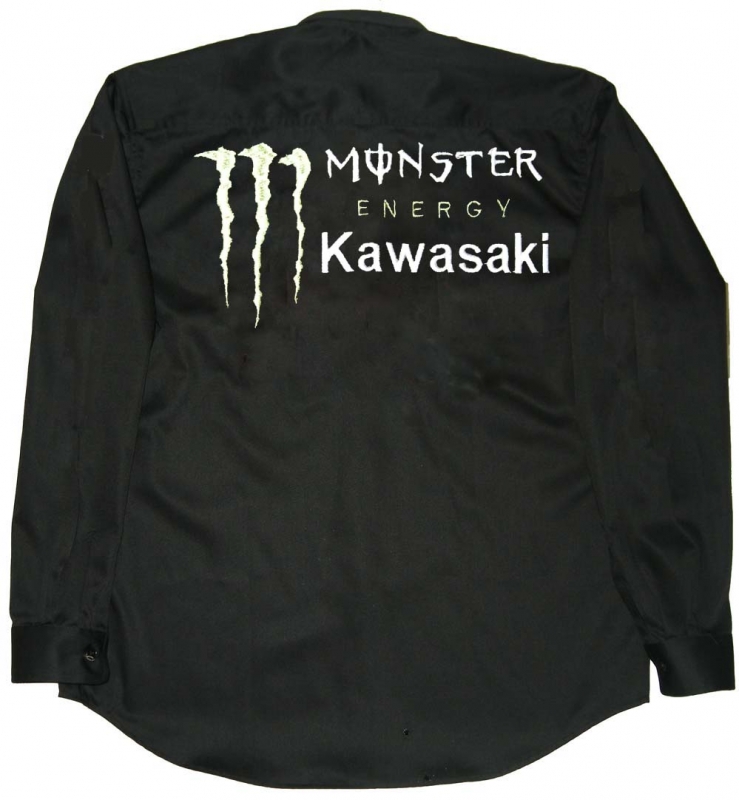 Kawasaki Monster Energy Langarm Hemd
