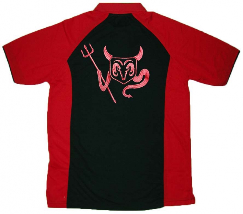 Dodge Devil Logo Poloshirt Neues Design