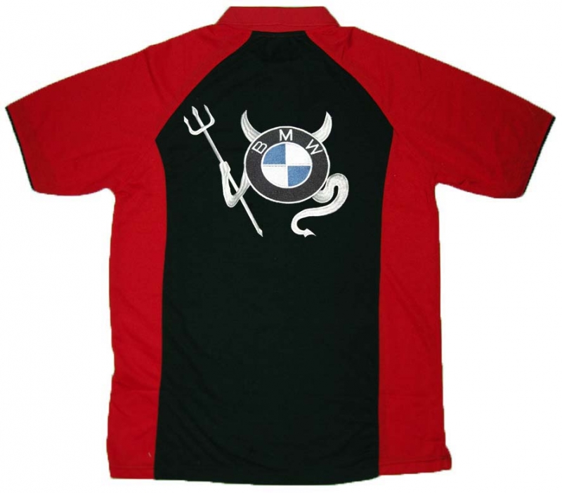 BMW Devil Logo Poloshirt Neues Design
